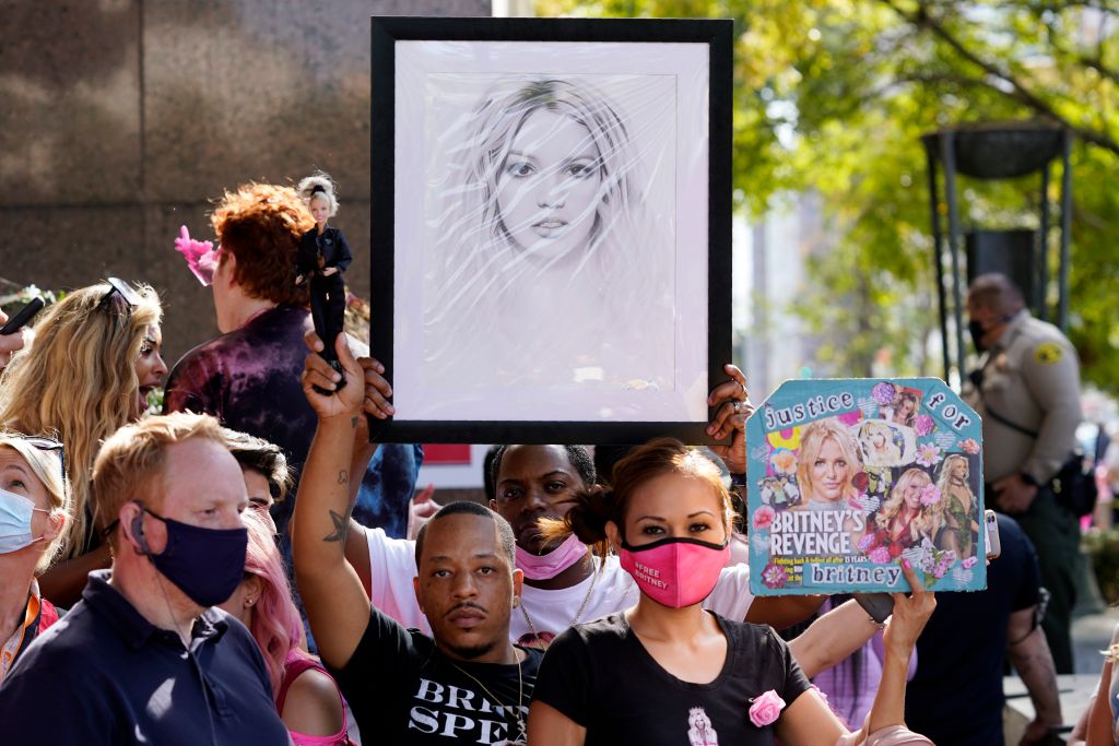 Photos: Britney Spears fans rally outside courthouse during conservatorship hearing