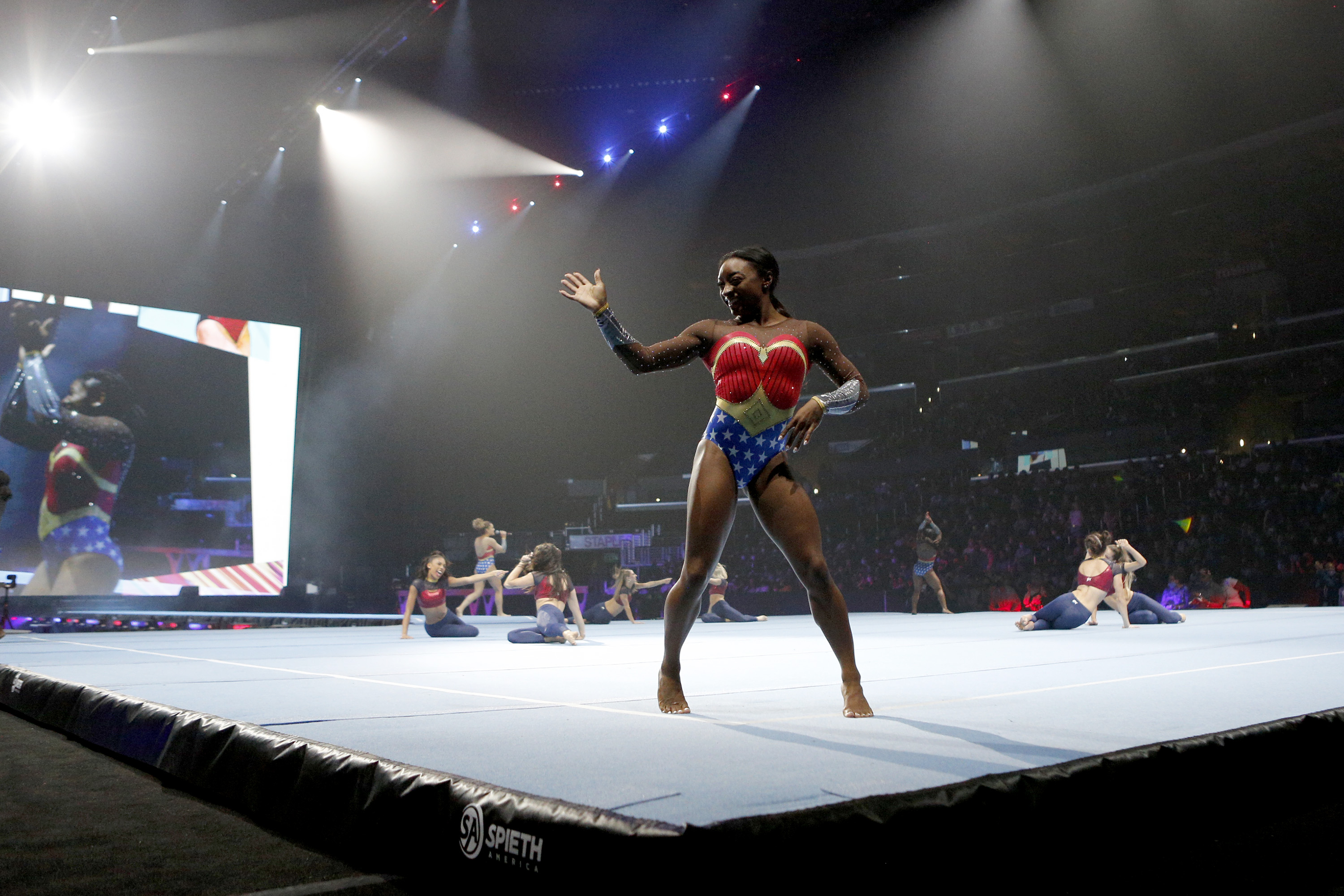 Photos: Simone Biles, other gymnasts dazzle crowds during Gold Over America Tour