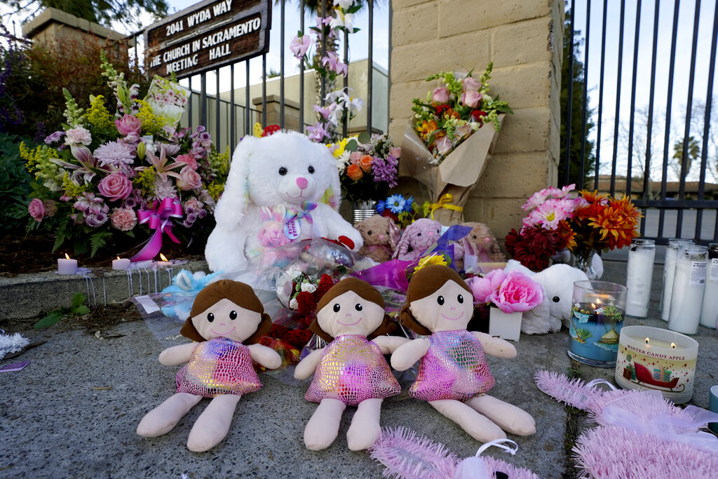 Sacramento church shooting memorials