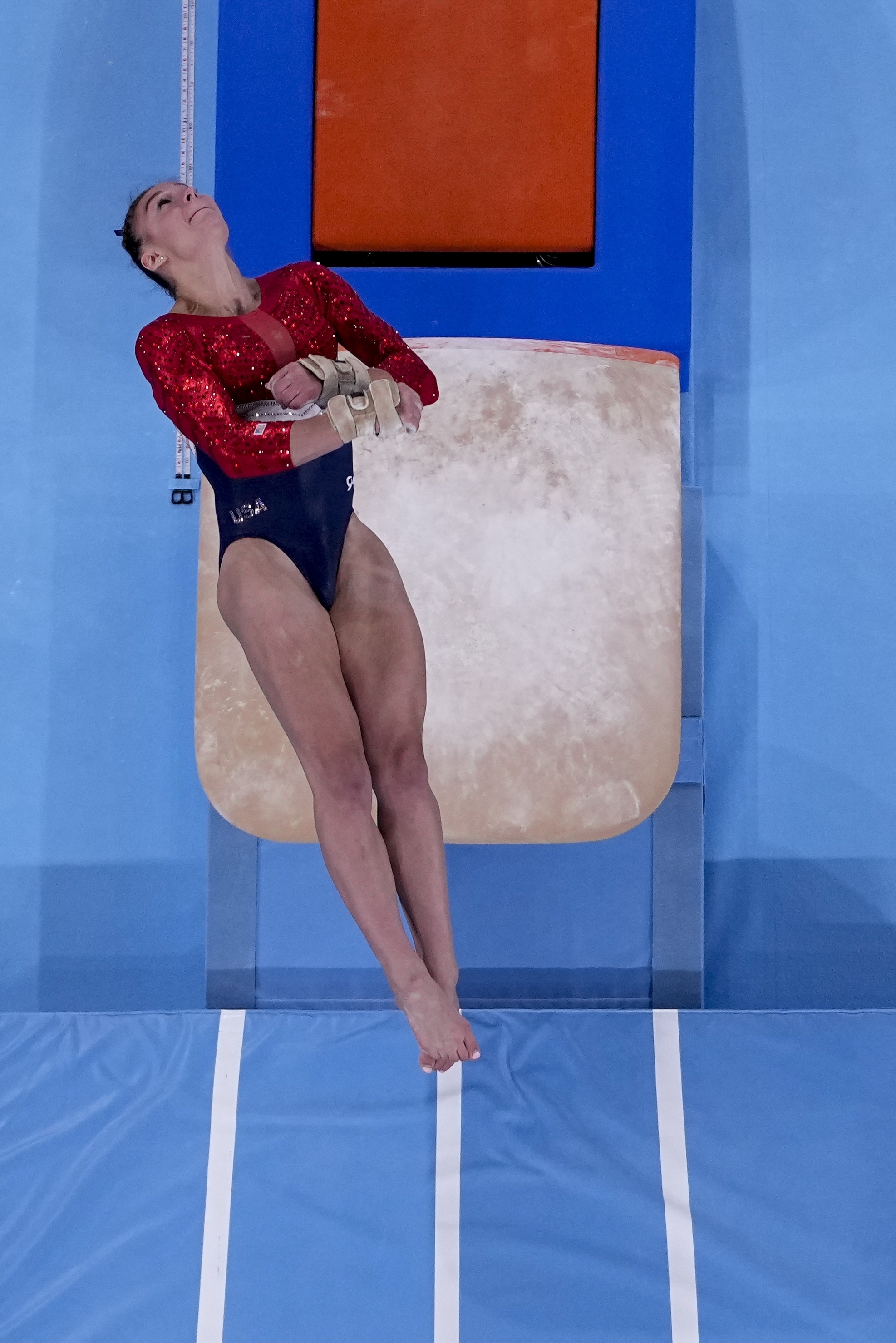 US women compete in gymnastics team final