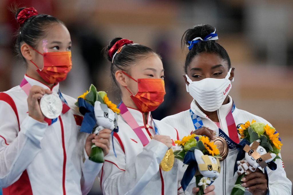 Photos: Simone Biles wins bronze in Olympic balance beam final