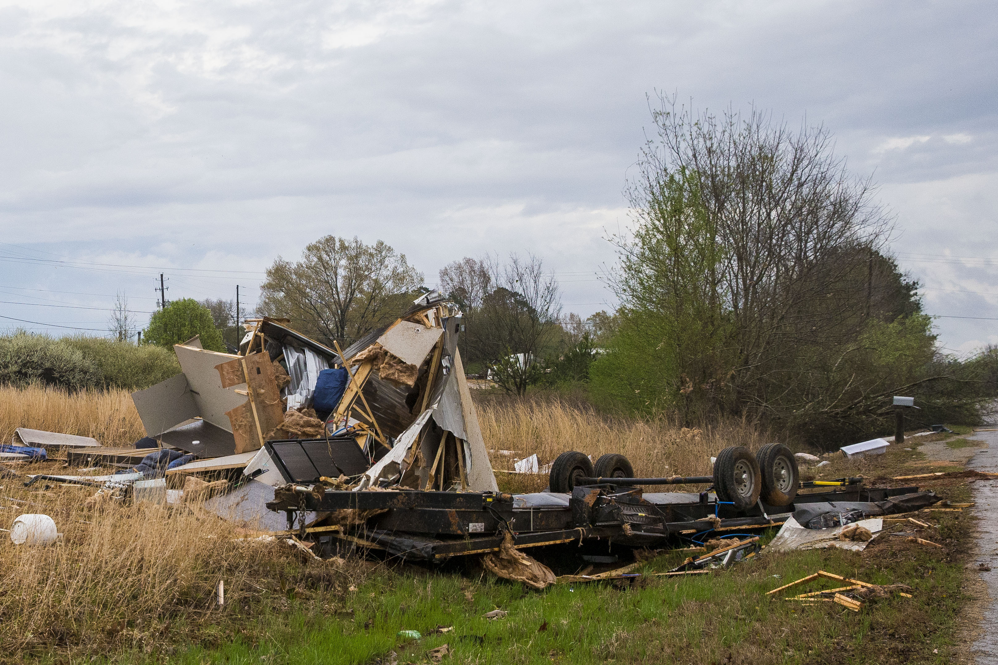 Photos: Tornadoes, severe storms batter Southern states