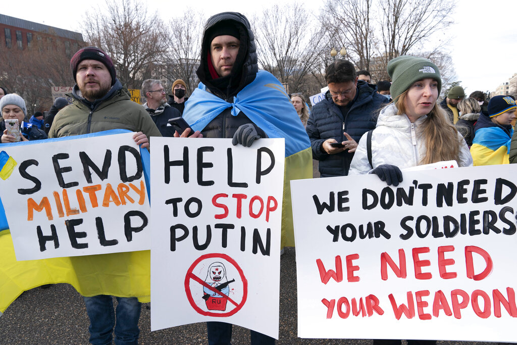 Invasion of Ukraine protested across the globe