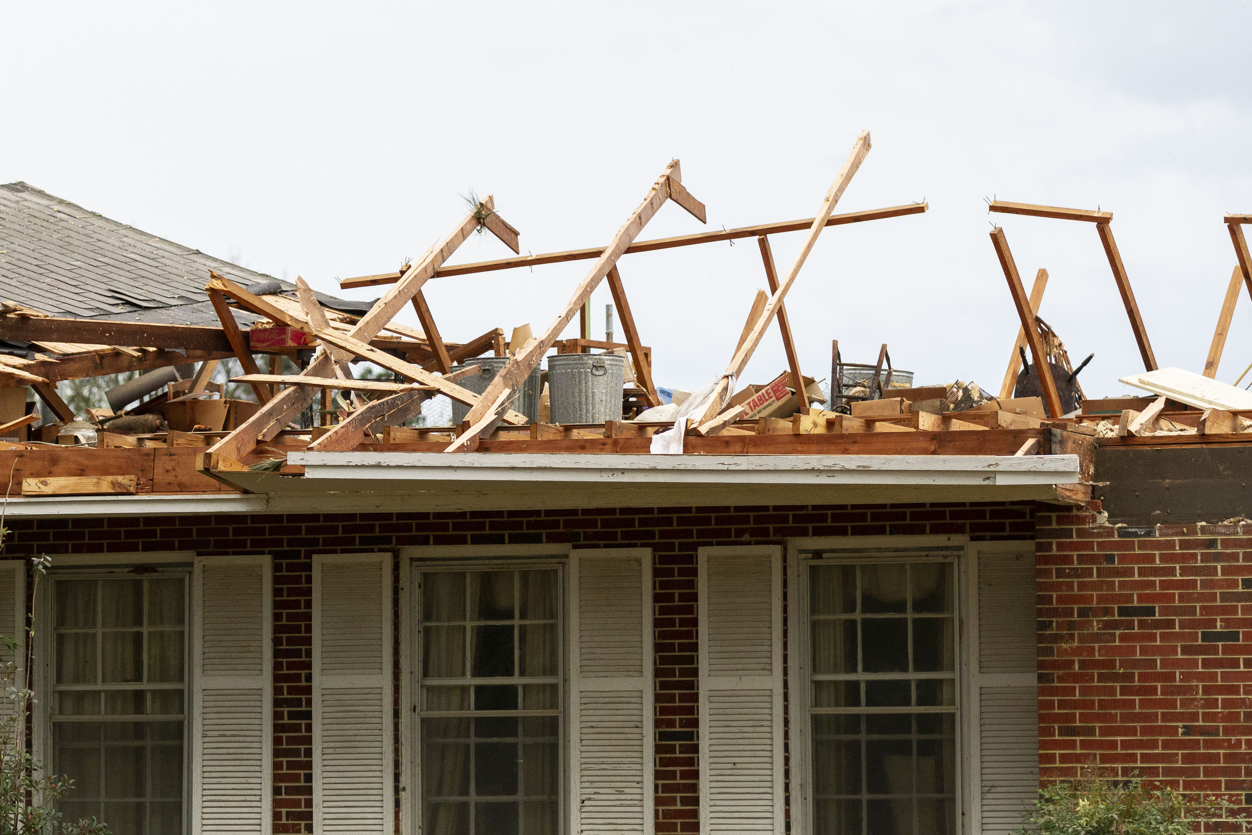 Photos: Tornadoes, severe storms batter Southern states