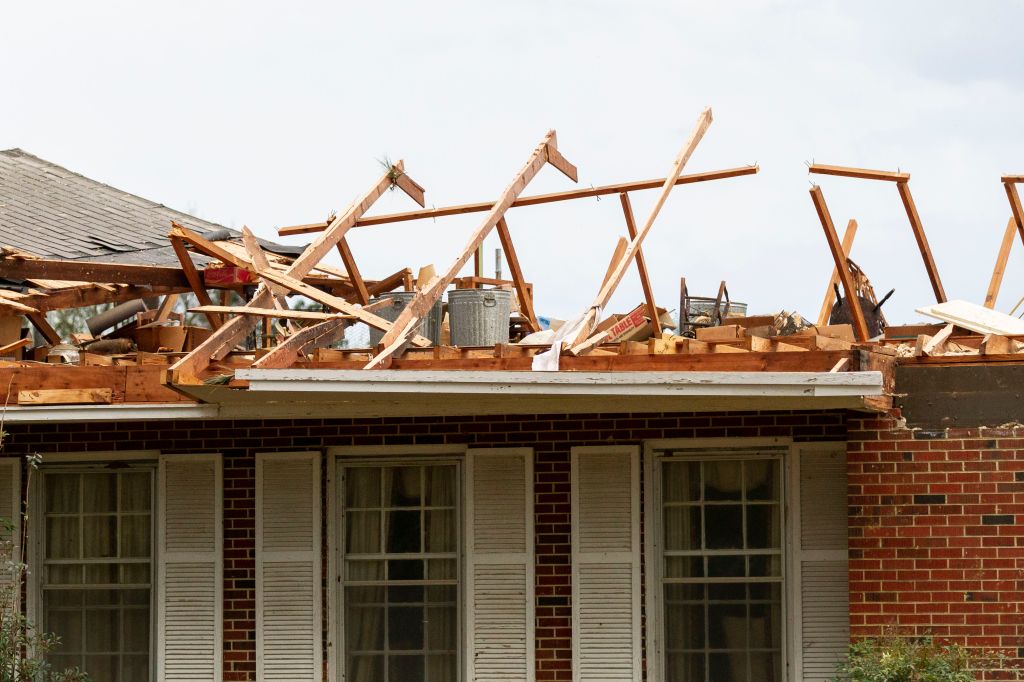 Photos: Tornadoes, severe storms batter Southern states
