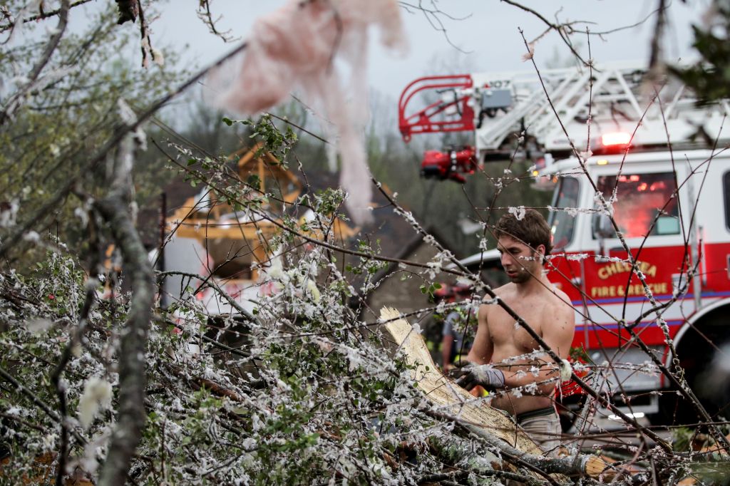 Photos: Deadly tornadoes, storms sweep through Deep South