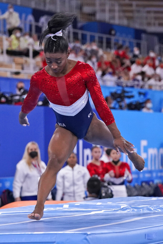 Simone Biles drops from team competition