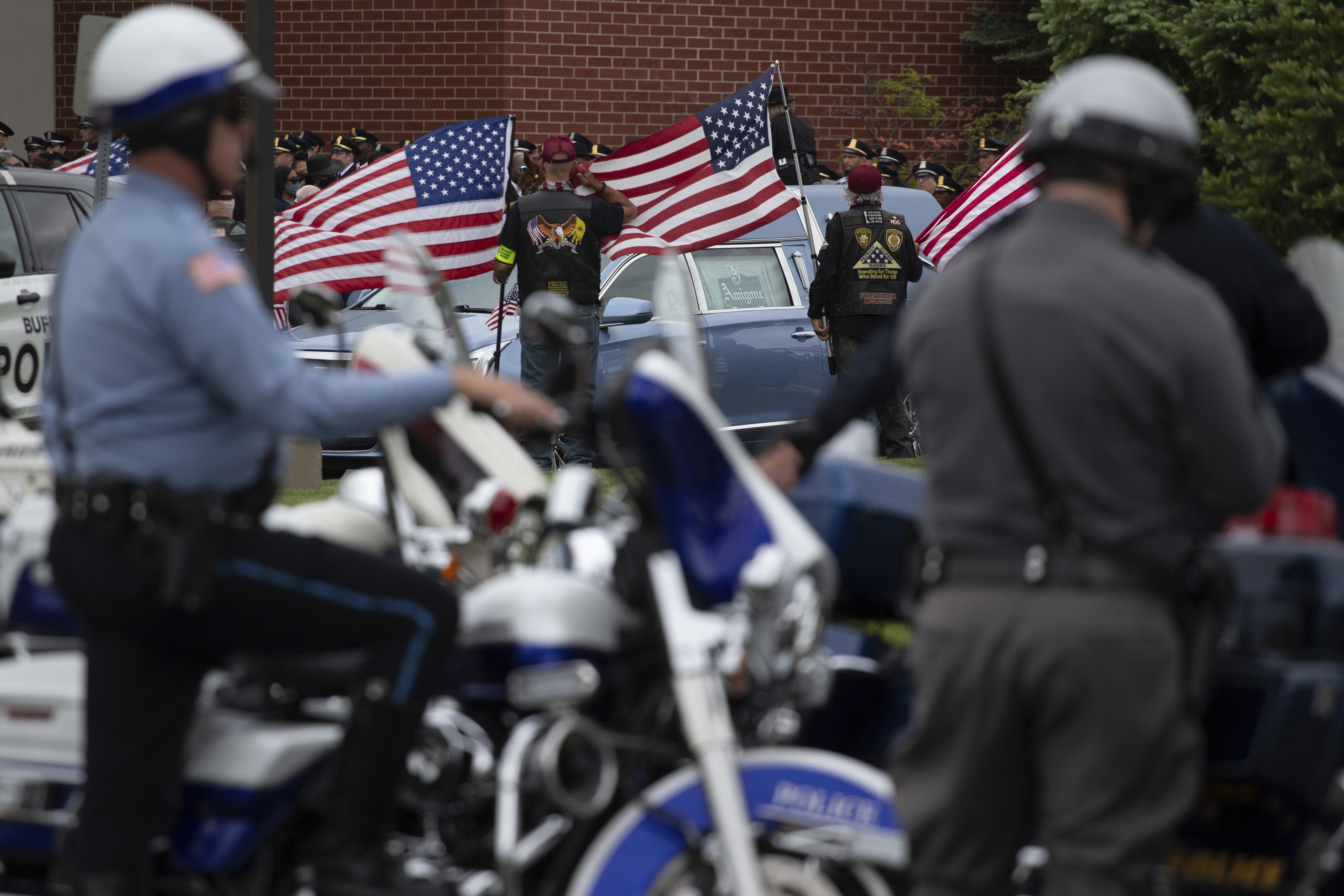 Photos: Aaron Salter Jr., retired Buffalo officer killed in mass shooting, honored at funeral