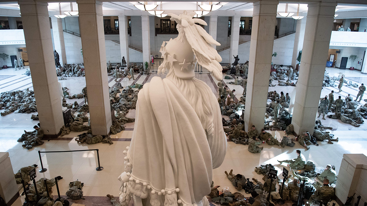 National Guard troops gather, reinforce security in US Capitol
