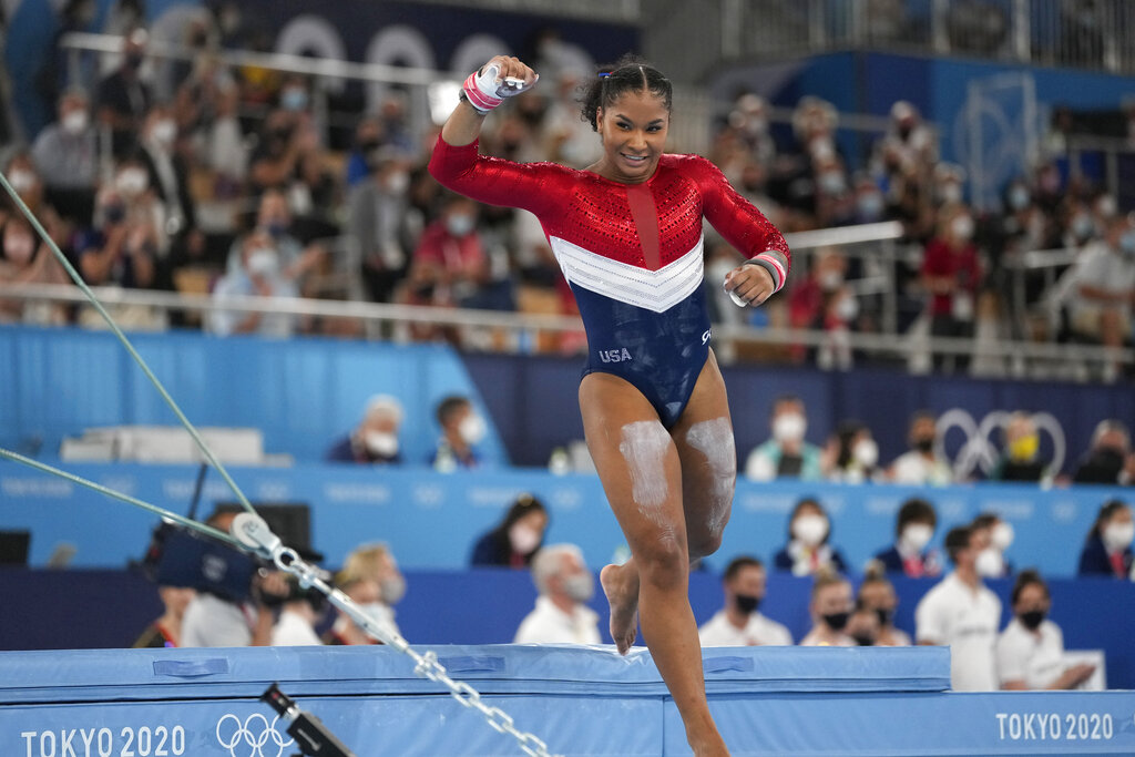 US women compete in gymnastics team final