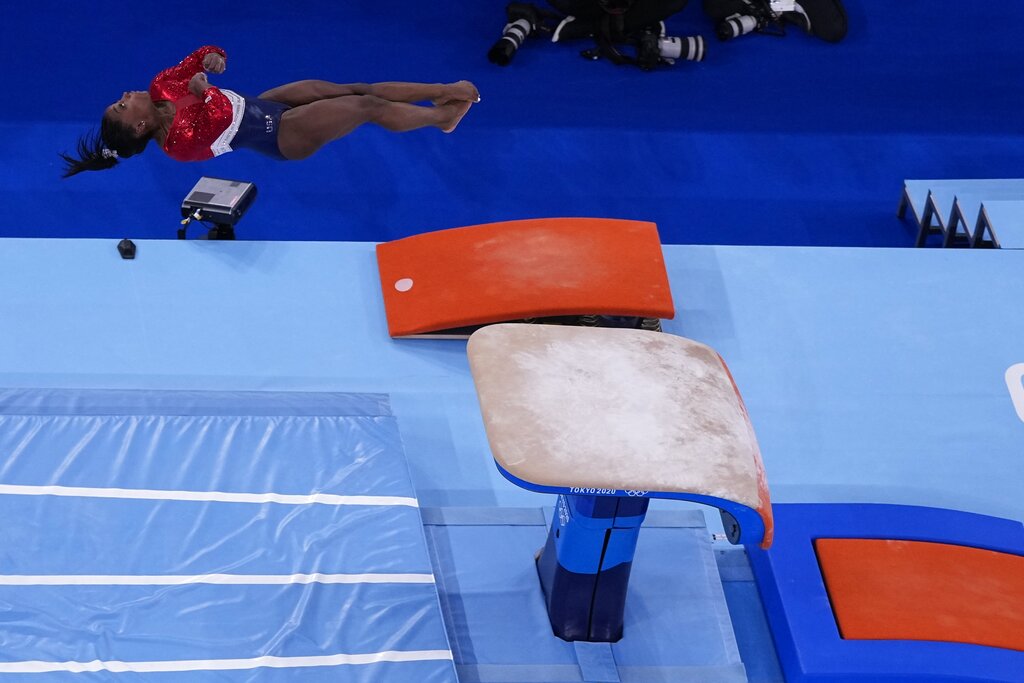 Simone Biles drops from team competition