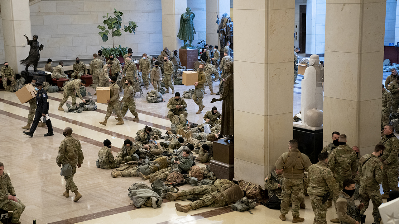 National Guard troops gather, reinforce security in US Capitol