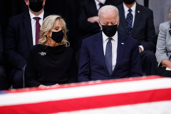 Bob Dole Lies In State At U.S. Capitol