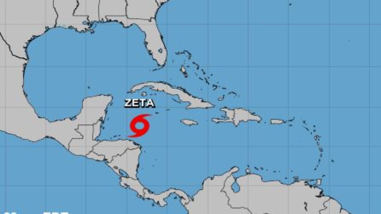 Tropical Storm Zeta forms