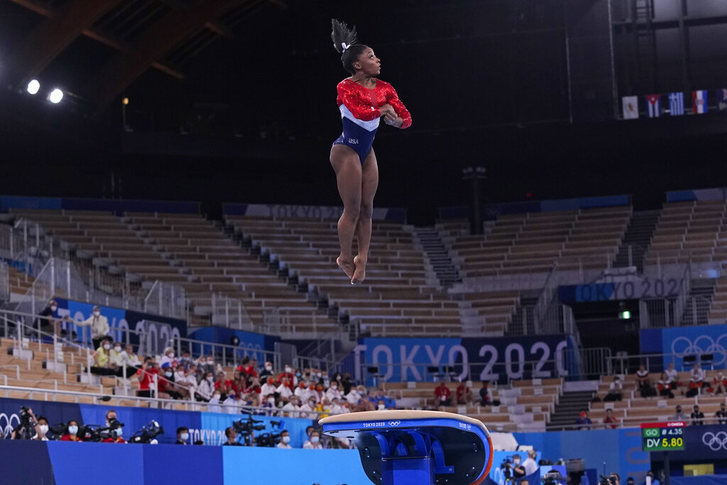 Simone Biles drops from team competition