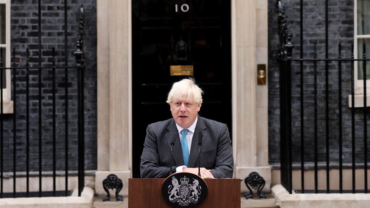 Photos: Boris Johnson delivers final address as UK prime minister