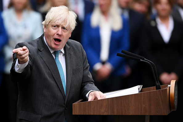 Photos: Boris Johnson delivers final address as UK prime minister