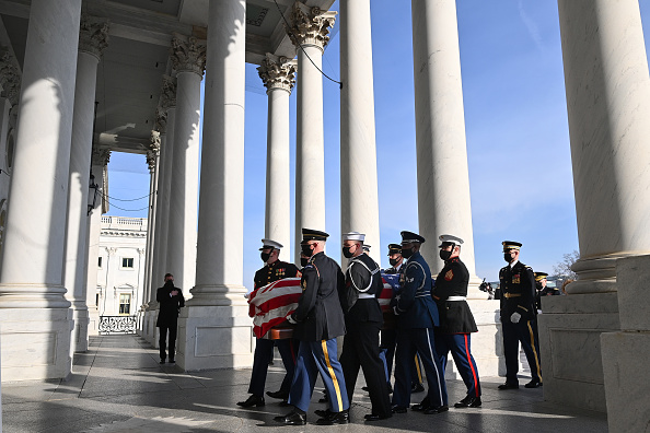 Bob Dole Lies In State At U.S. Capitol