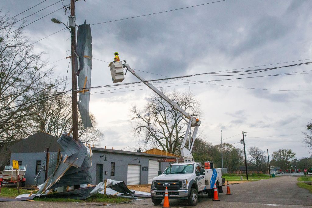 Photos: Tornadoes, severe storms batter Southern states
