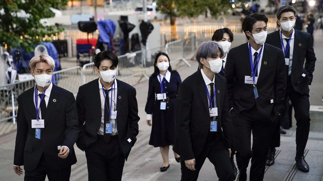 Photos: Boy band BTS addresses United Nations General Assembly