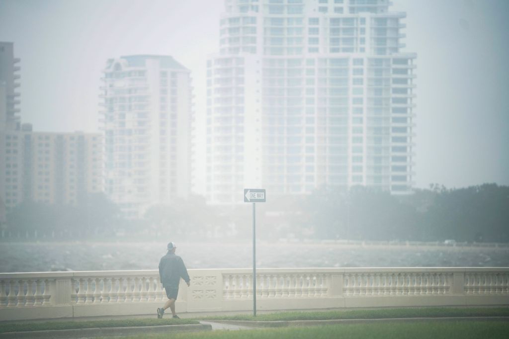 Tropical Storm Eta dumps blustery rain on west Florida, makes landfall near Cedar Key