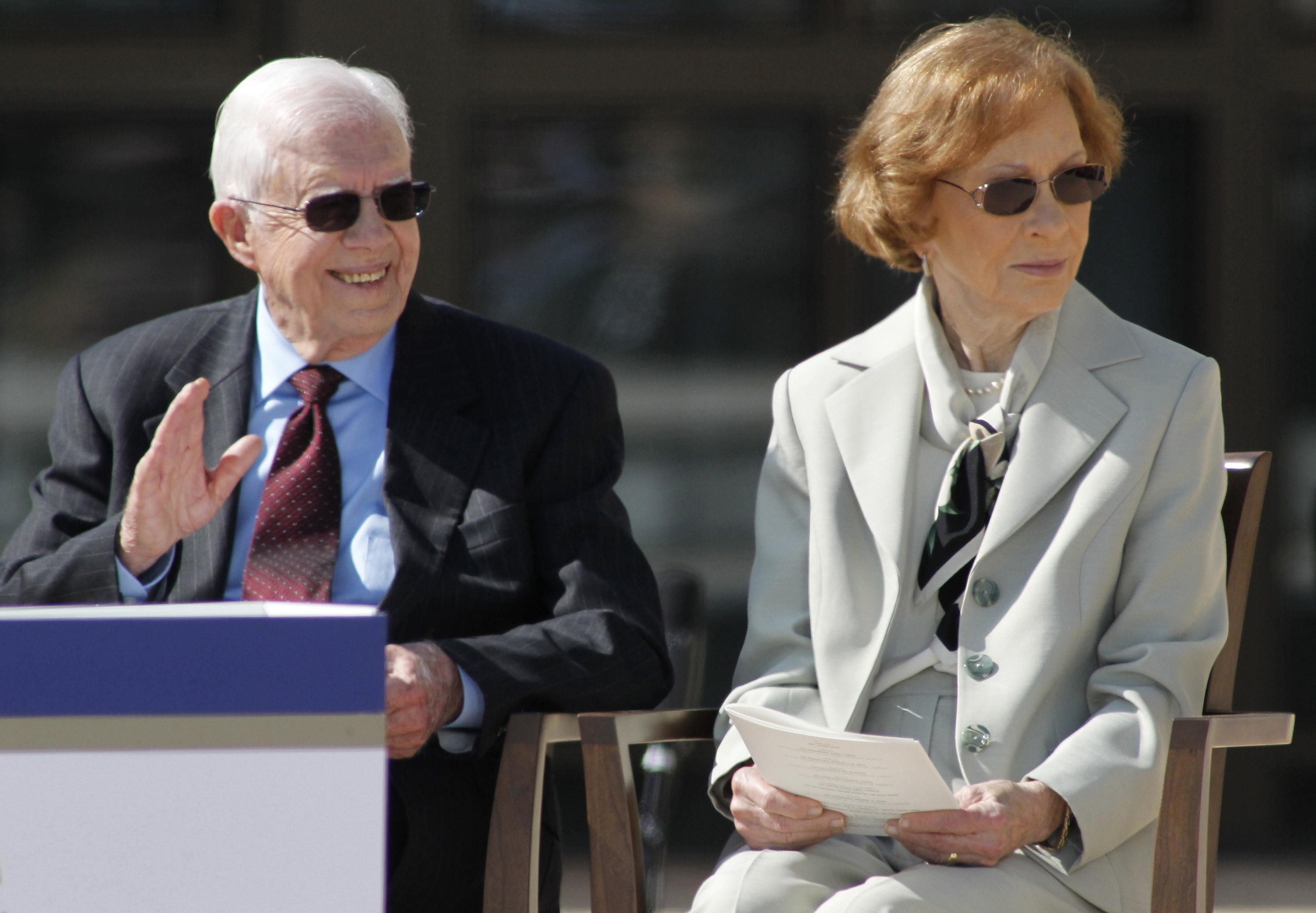 Jimmy Carter and Rosalynn Carter in 2013