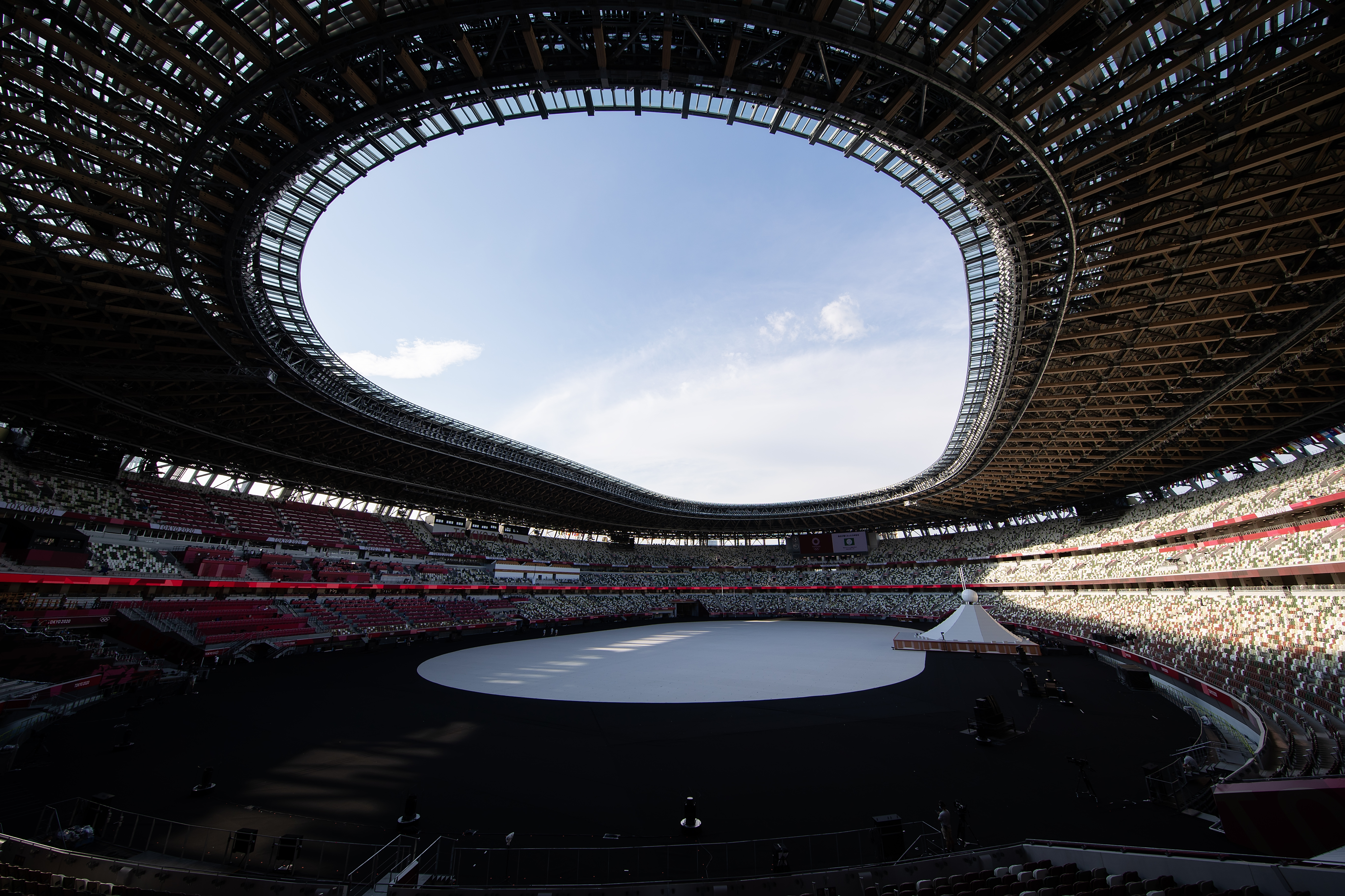 Photos: Nearly empty venues, protests in Tokyo ahead of Olympics opening ceremony