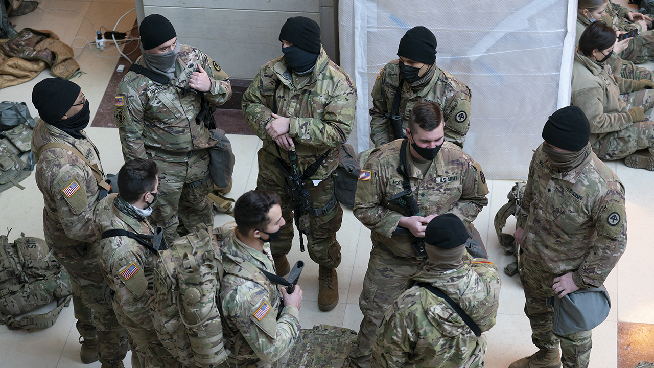National Guard troops gather, reinforce security in US Capitol