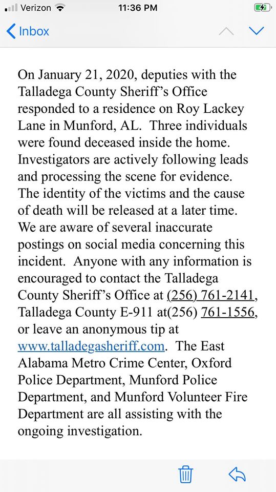 Alabama teen charged with capital murder in deaths of mother, 2 brothers