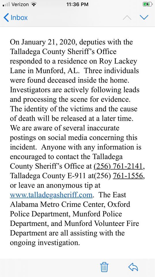 Alabama teen charged with capital murder in deaths of mother, 2 brothers
