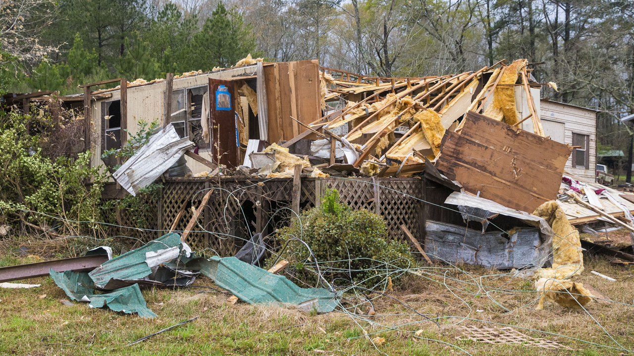 Photos: Tornadoes, severe storms batter Southern states