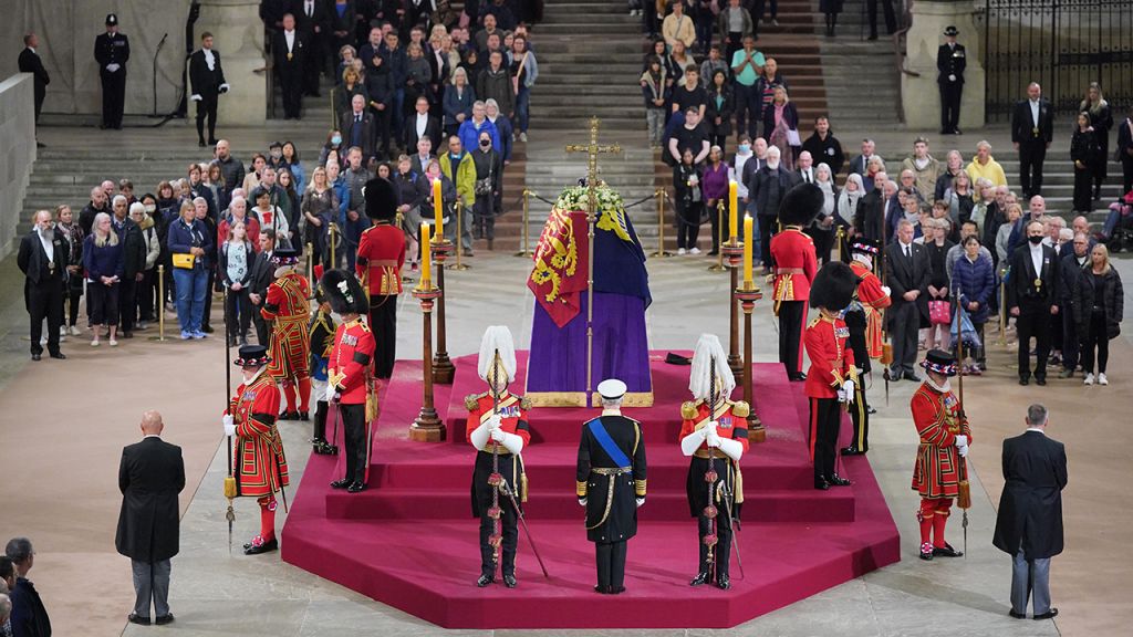 King Charles III, siblings stand vigil around Queen Elizabeth II's coffin