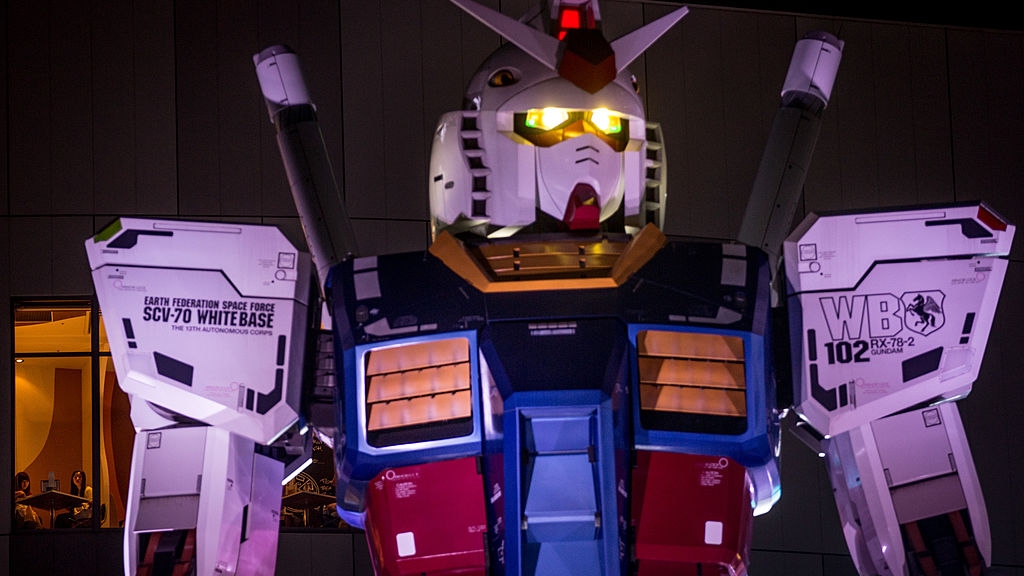60-foot tall Gundam robot operational, can walk, gesture