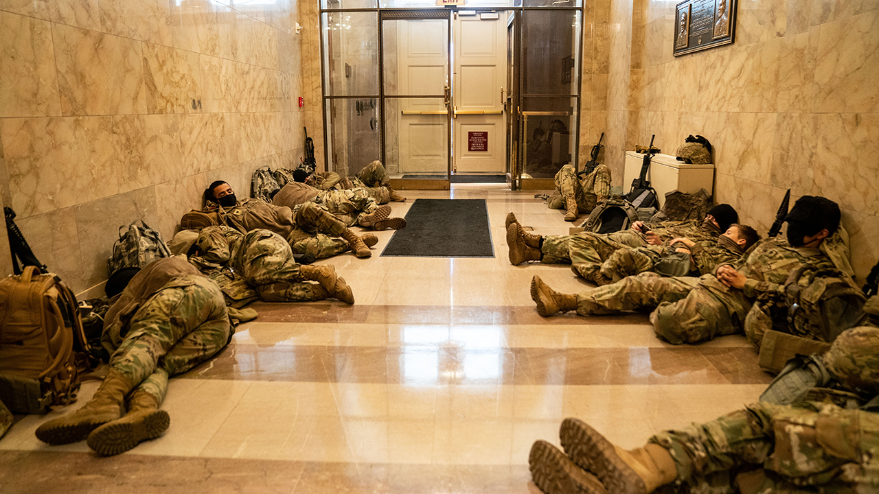 National Guard troops gather, reinforce security in US Capitol