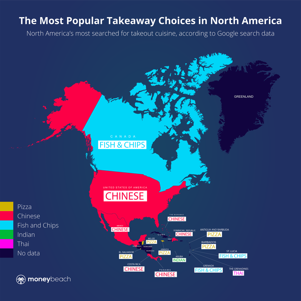 Most Popluar Takeout Food In North America