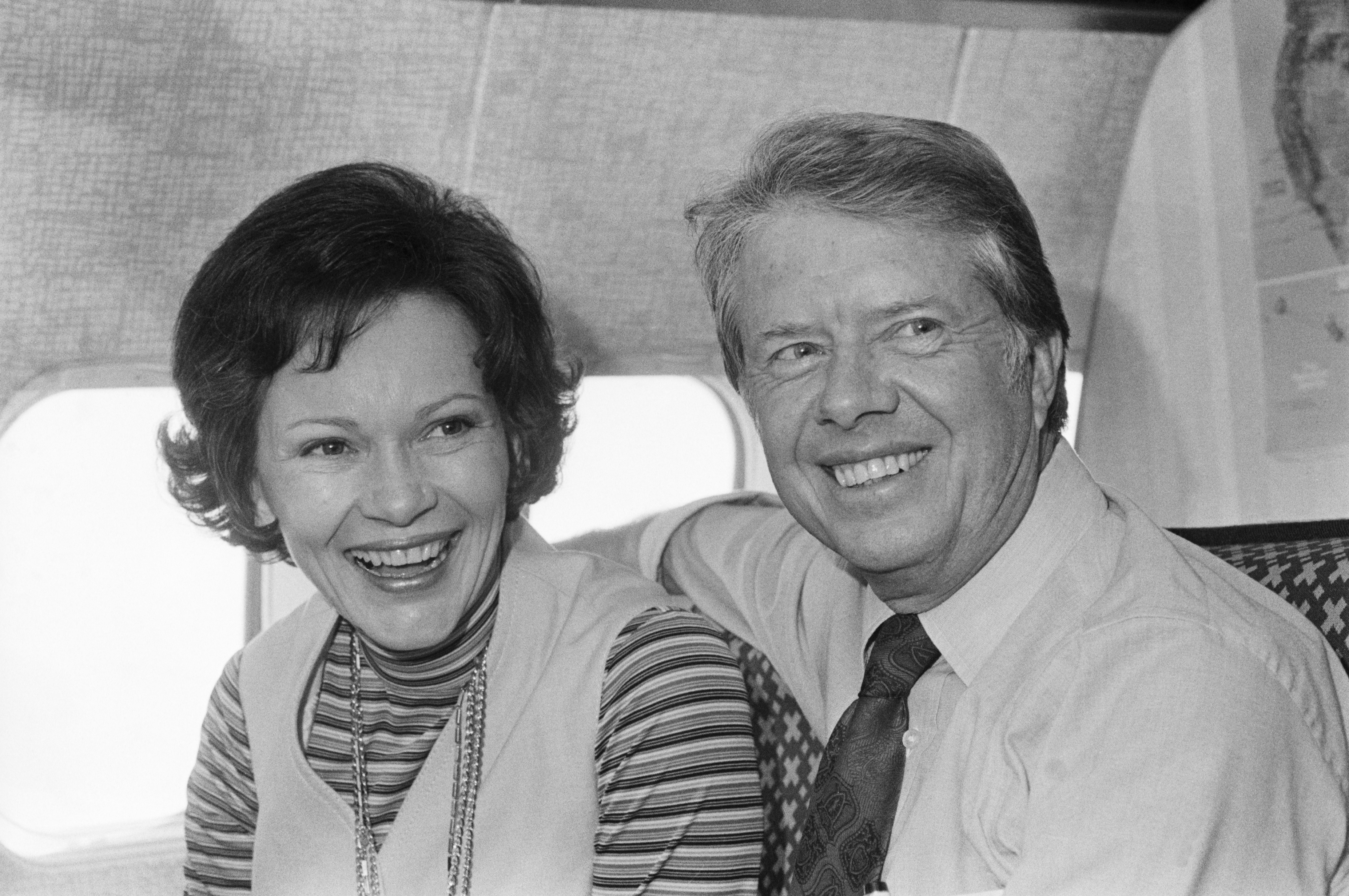 Jimmy Carter and Rosalynn Carter in 1976