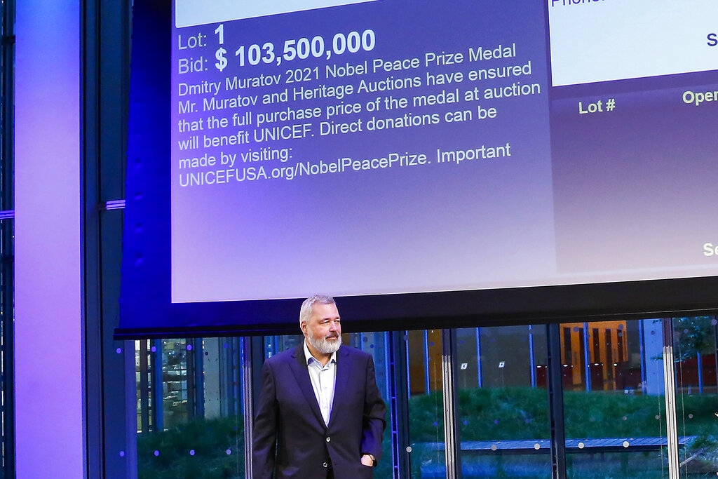 Nobel auction for Ukraine