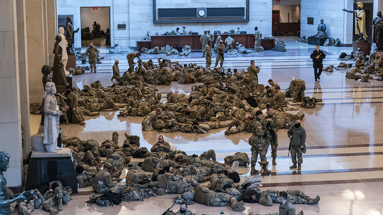National Guard troops gather, reinforce security in US Capitol