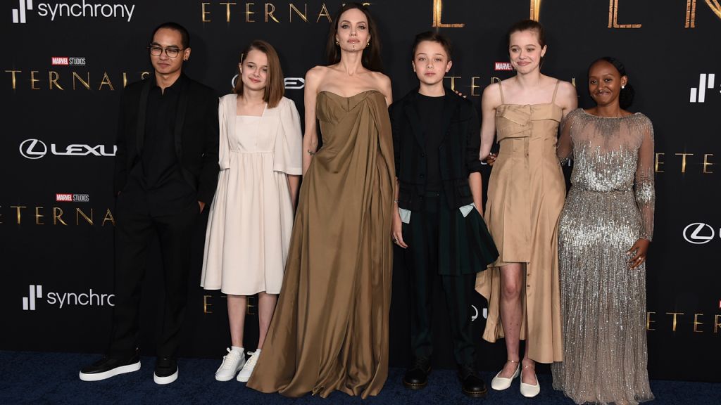 Angelina Jolie's daughter, Zahara, wears mom's 2014 Oscars gown to 'Eternals' premiere