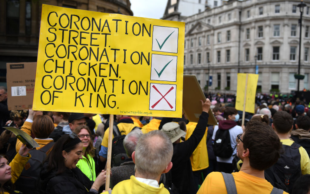 Protests greet King Charles III on coronation day