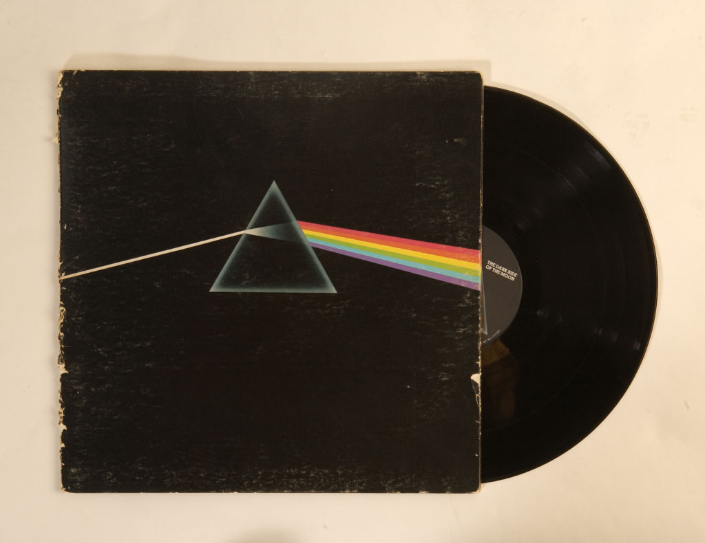 10/7/05 photo Ryan McFadden 200502701 Pink Floyd Dark Side of the Moon record