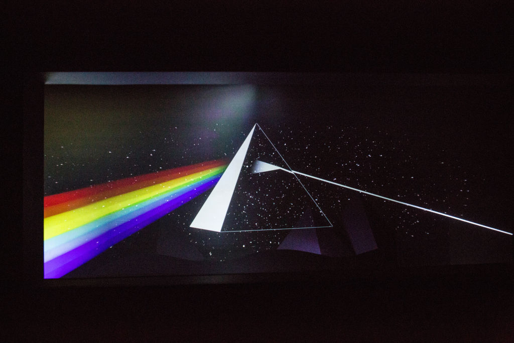 An artwork issued from the album cover The Dark Side of...