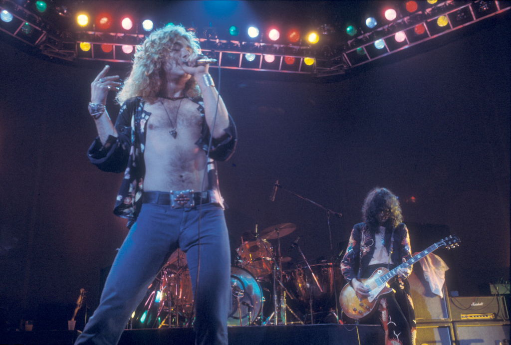 Led Zeppelin Perform At Earls Court