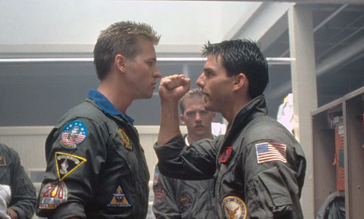 On the set of Top Gun