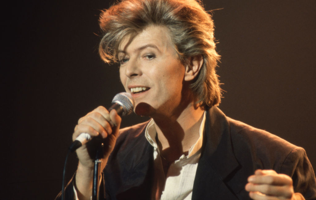 David Bowie en concert en 1987
