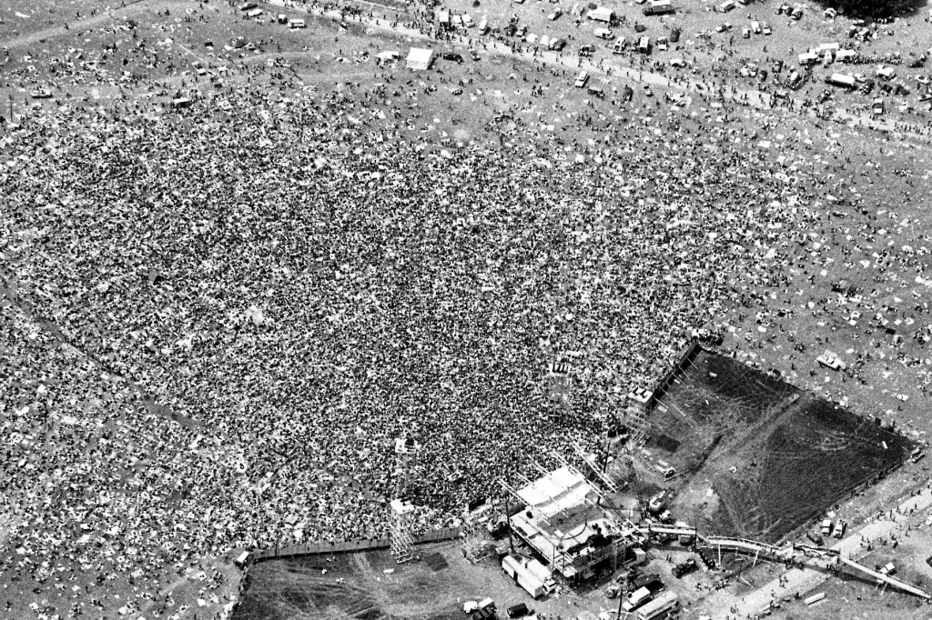Woodstock 1969 Aerial View
