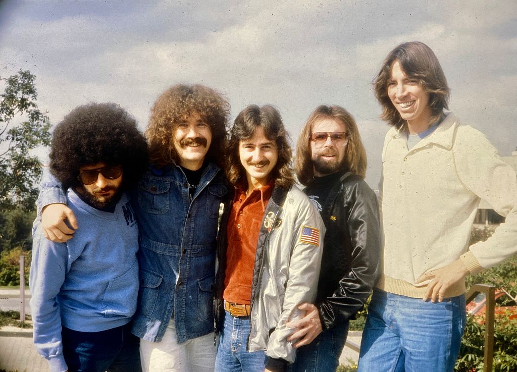 1980: American rockband Boston (Donald Thomas "Tom" Scholz, Barry Goudreau (guitar),Brad Delp (singer) and Fran Sheehan (bassguitar)