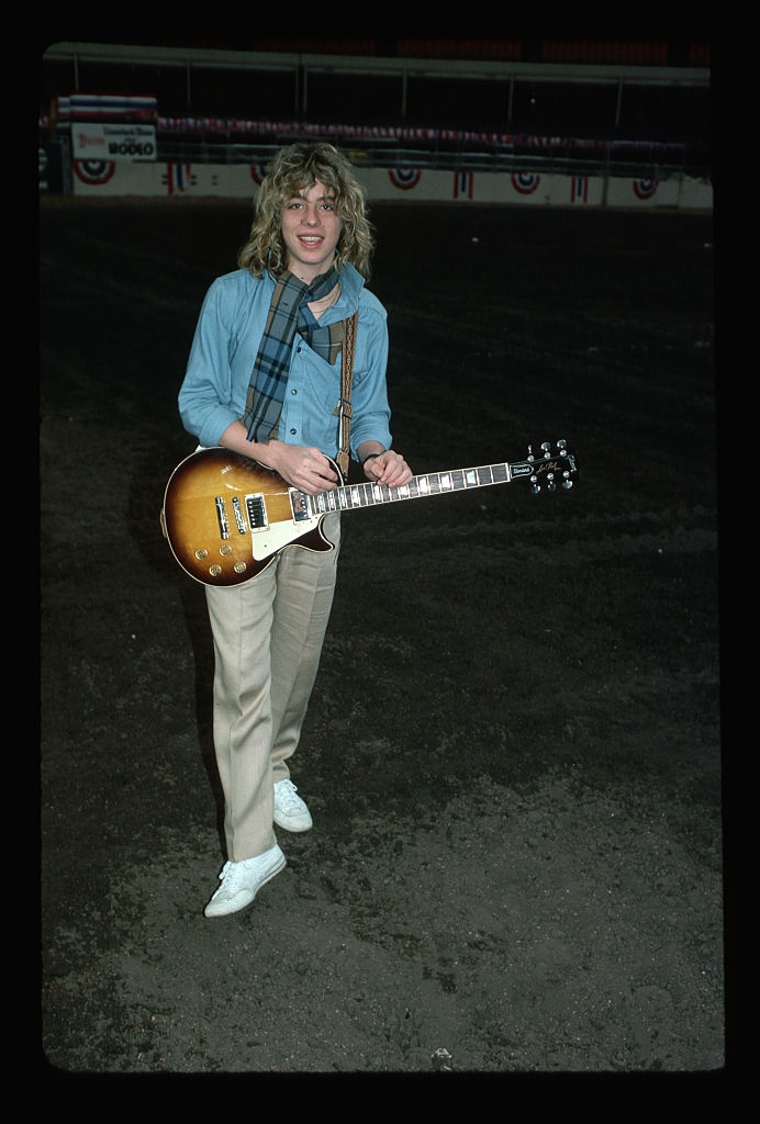 Actor Leif Garrett with an Electric Guitar