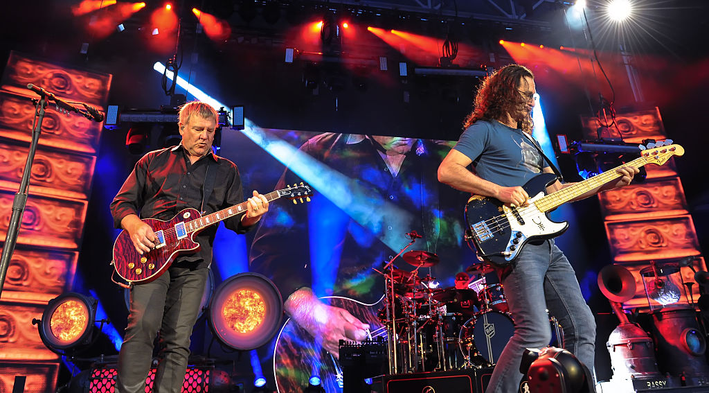 Rush performs in concert