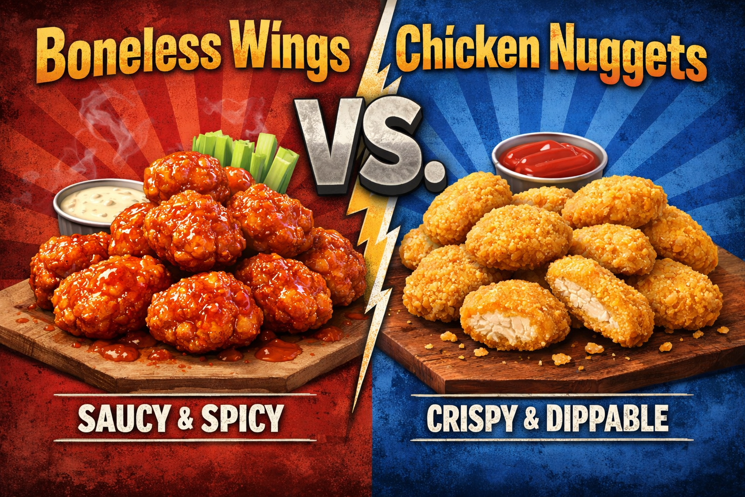 Are Boneless Wings Chicken Nuggest?